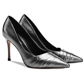 2019 High Heel Stiletto Custom Women's Pumps black genuine leather x19-c137C Ladies Women custom Dress Shoes Heels